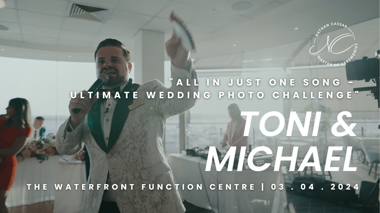 Ultimate Wedding Couple Photo Challenge - 90 Guests, One Song! | Nathan Cassar, Master of Ceremonies
