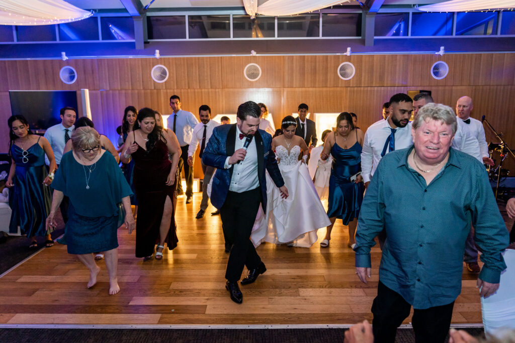 Nathan Cassar is known for offering hosted line dancing as one of many wedding games that make him one of the best wedding MCs in Sydney