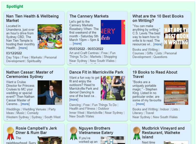 Assortment of Weekend Notes articles written by Phoebe Hackett.