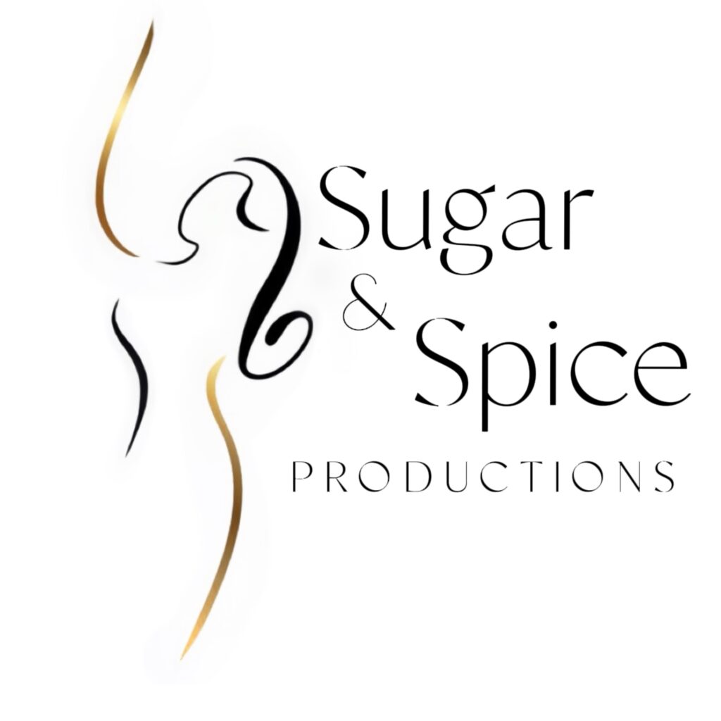 Sugar & Spice Productions logo with female silhouette